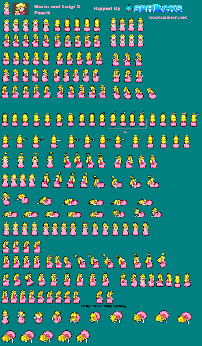 Princess Sprite Pregnant Princess Peach Sprite Sheet by KratosGoji91 on DeviantArt