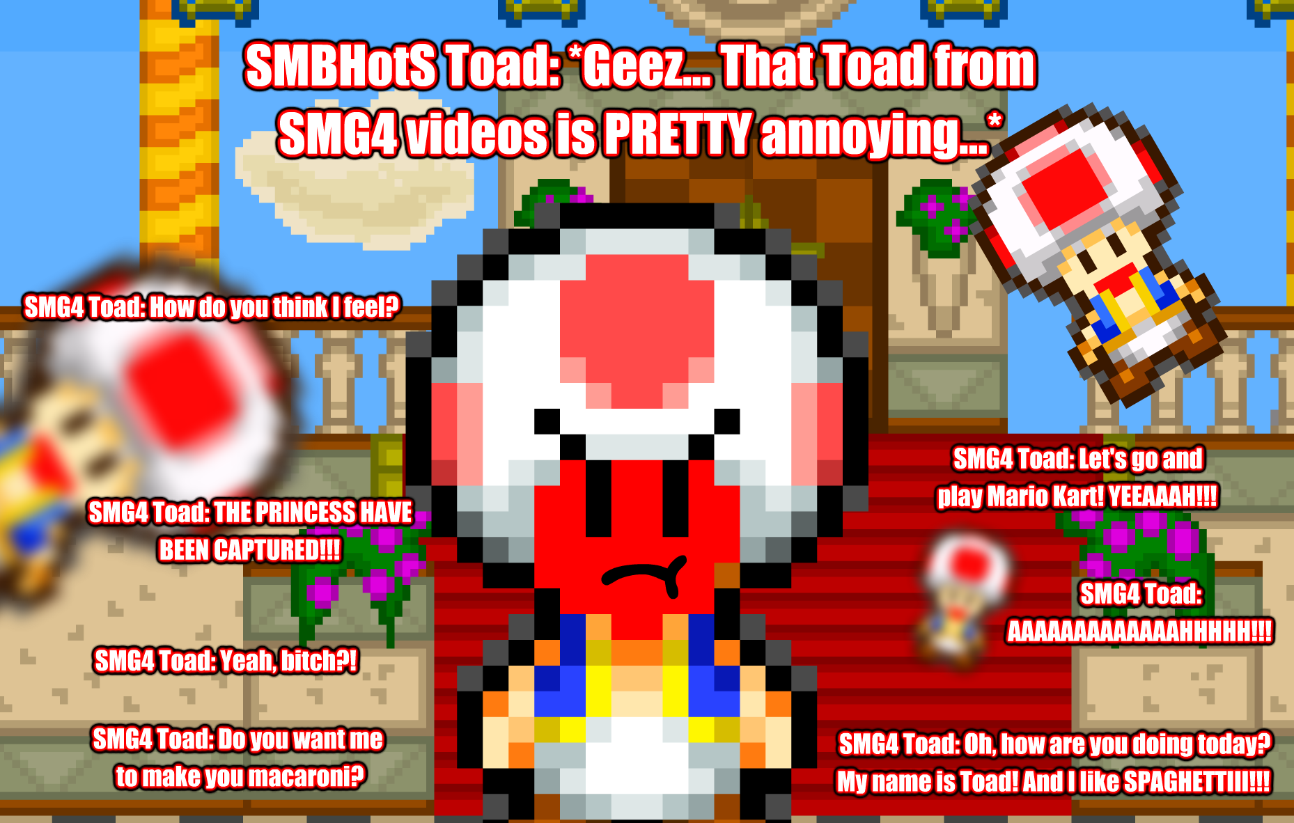 Toad Smo SMBHotS Toad Meets SMG4 Toad by KratosGoji91 on DeviantArt