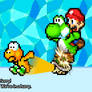 Art Trade - Mario and Yoshi are in Hurry