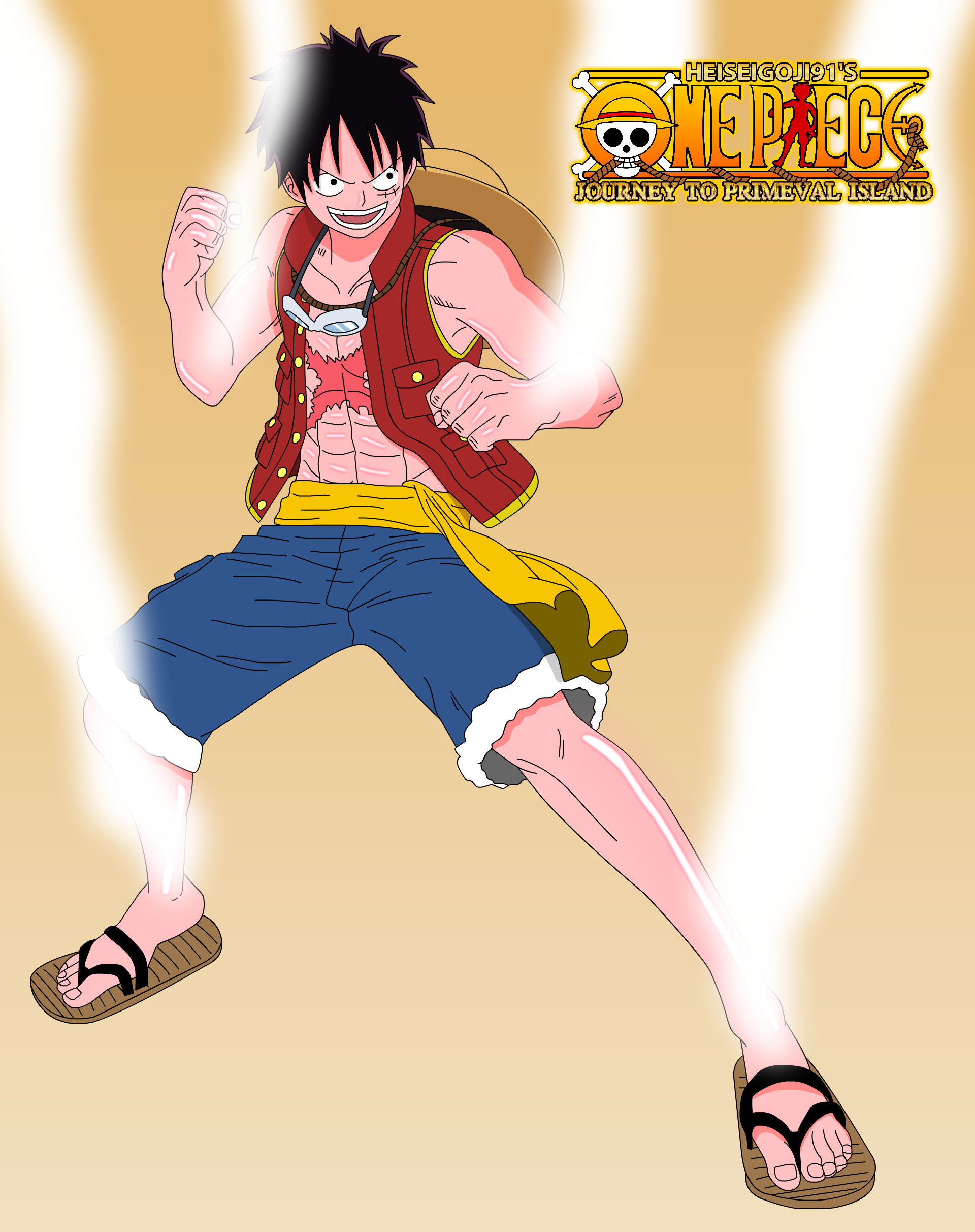 Luffy Gear 2nd by KuroiSenpuu on DeviantArt