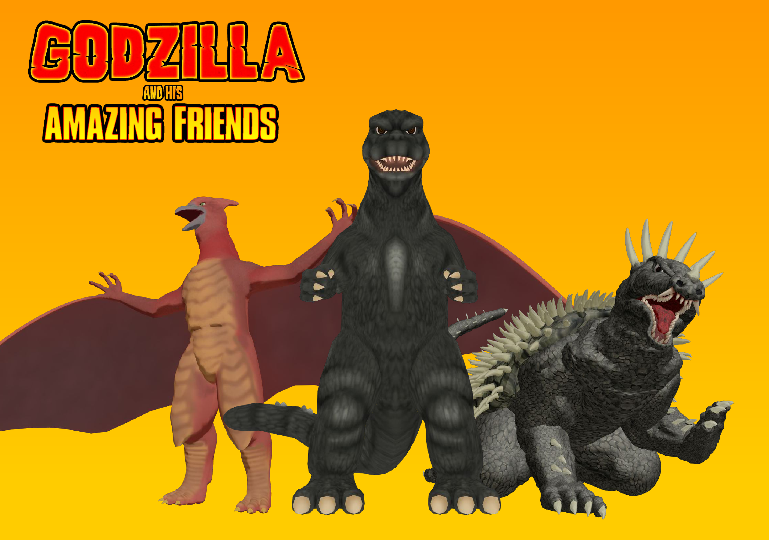 Godzilla and His Amazing Friends Poster