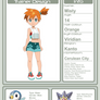 Trainer Profile - Misty (AsylusGoji91's Ver)