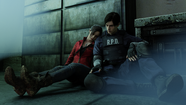 A moment of safety (resident evil 2 remake)