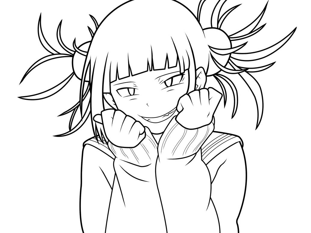 Himiko Toga from My Hero Academia (Line) by hEKZplicit on DeviantArt