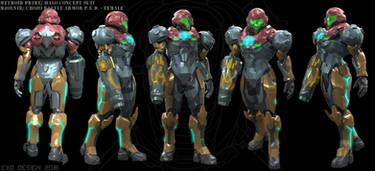 Halo/ Metroid Varia P.E.D. Combat suit