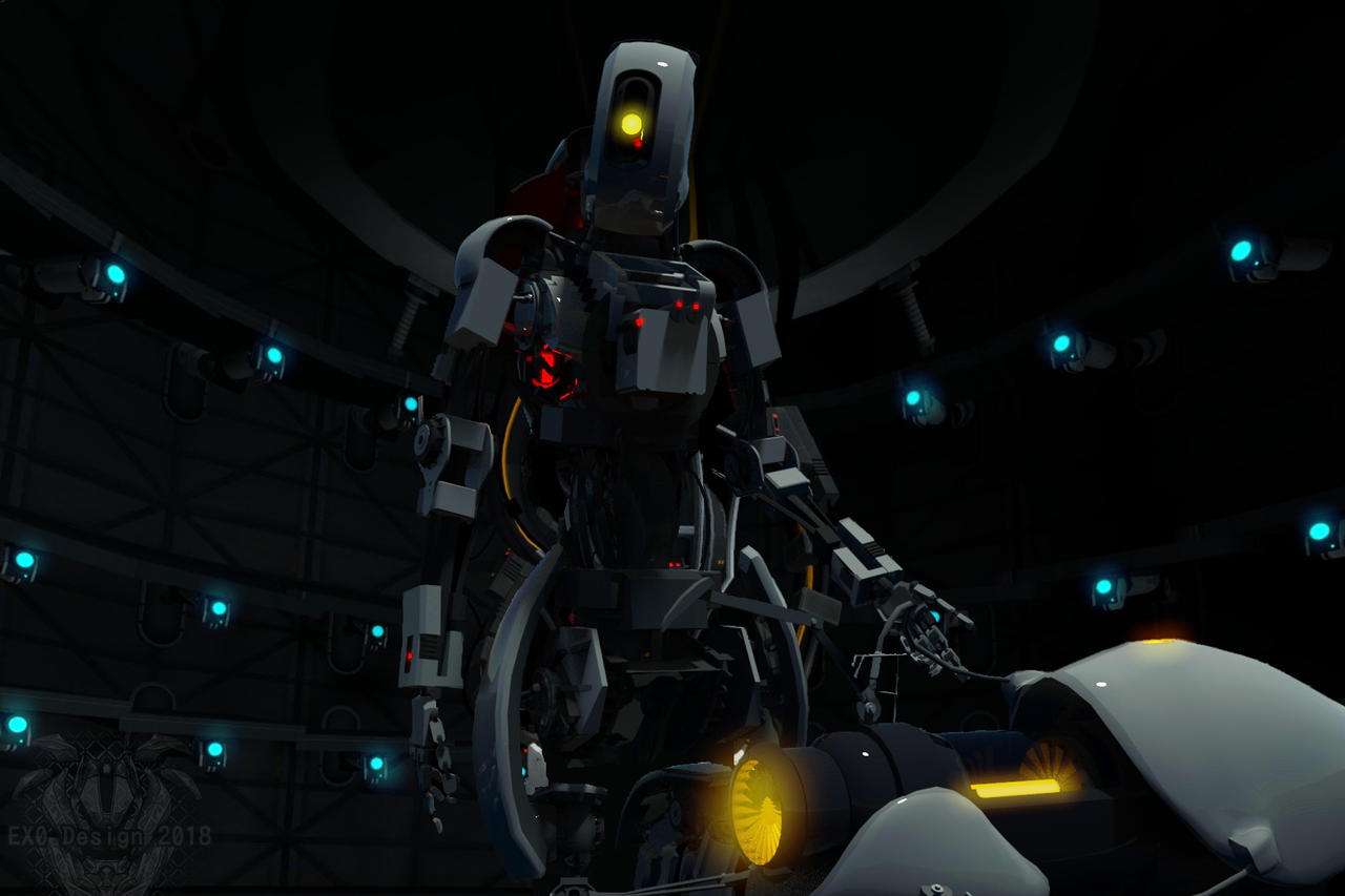 GLaDos Android chassis concept by Dutch02 on DeviantArt