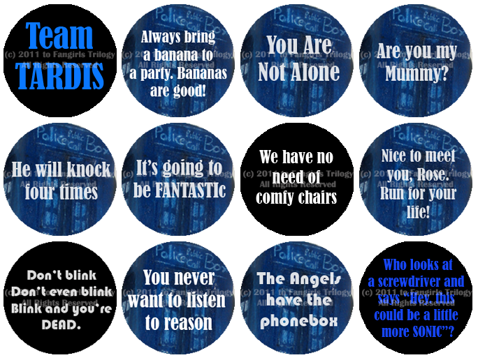 Doctor Who Buttons