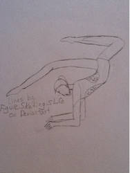 Contortionist Teen Girl Lineart