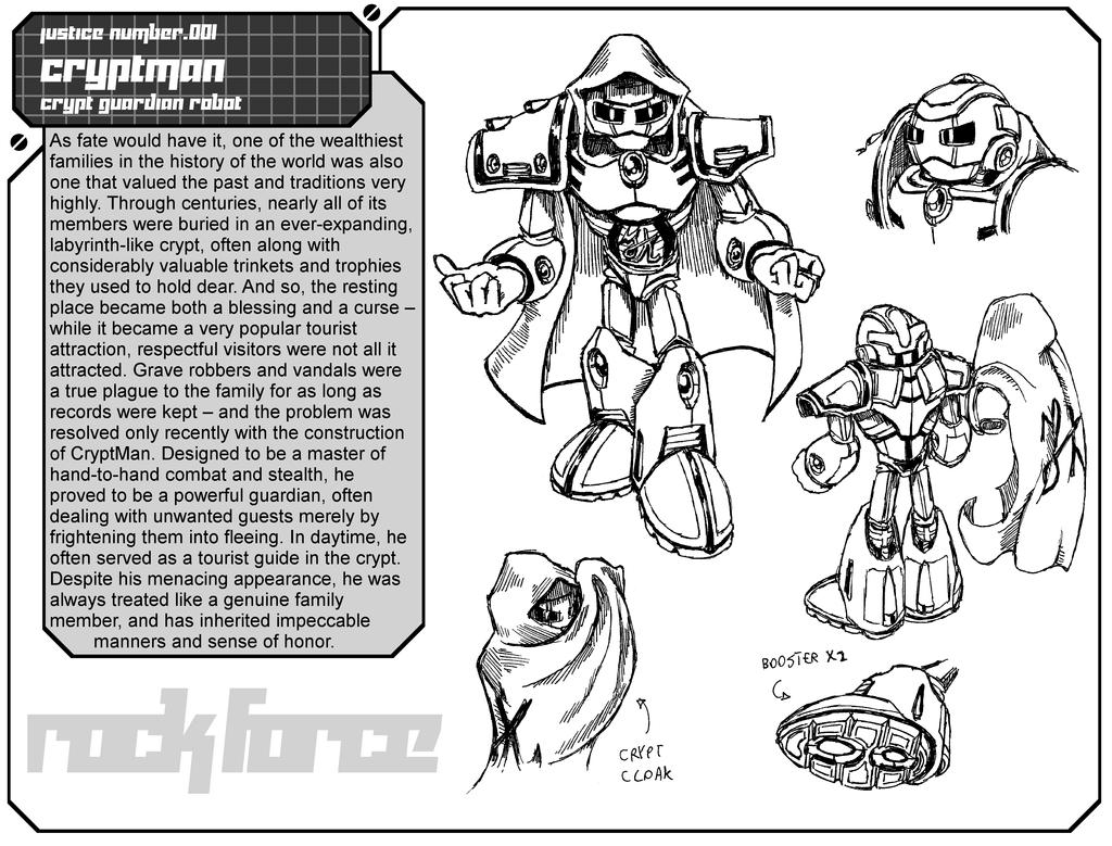 Character Files - CryptMan (Rock Force) by RedBlupi on DeviantArt