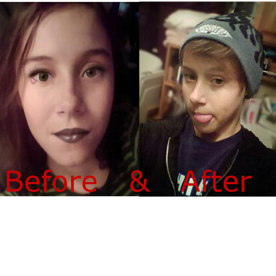 Before and After FTM (Female To Male.) by CaspianTheTransMan on DeviantArt