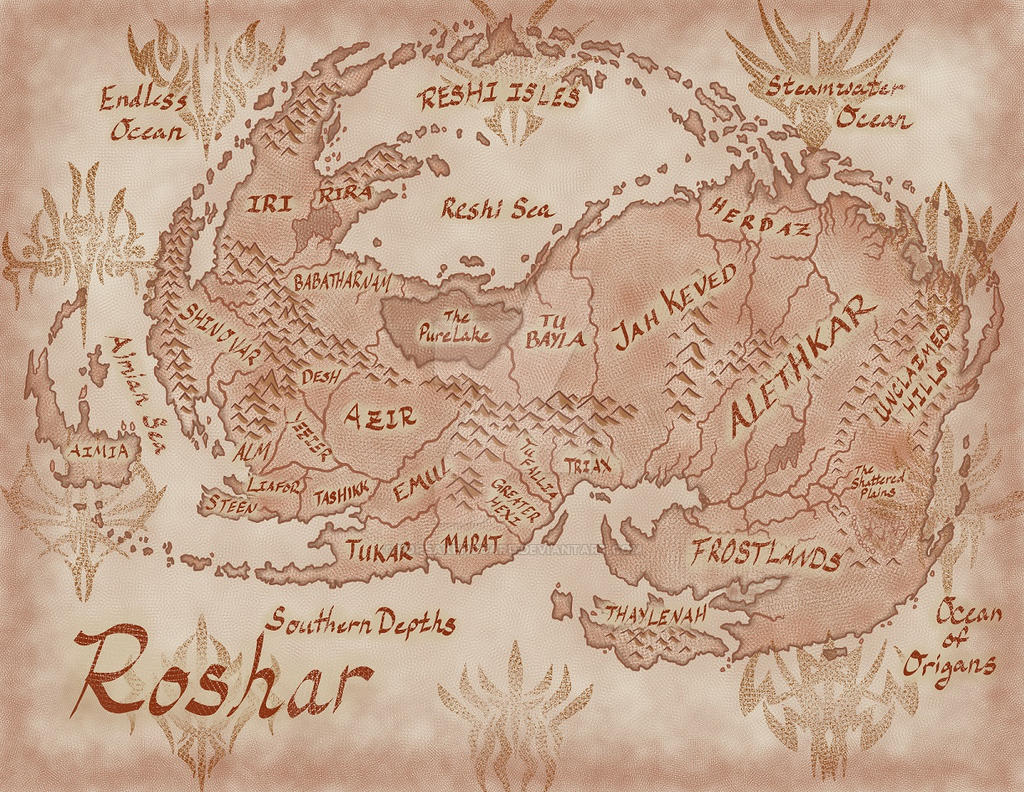 Roshar map by ForsakenGuard on DeviantArt