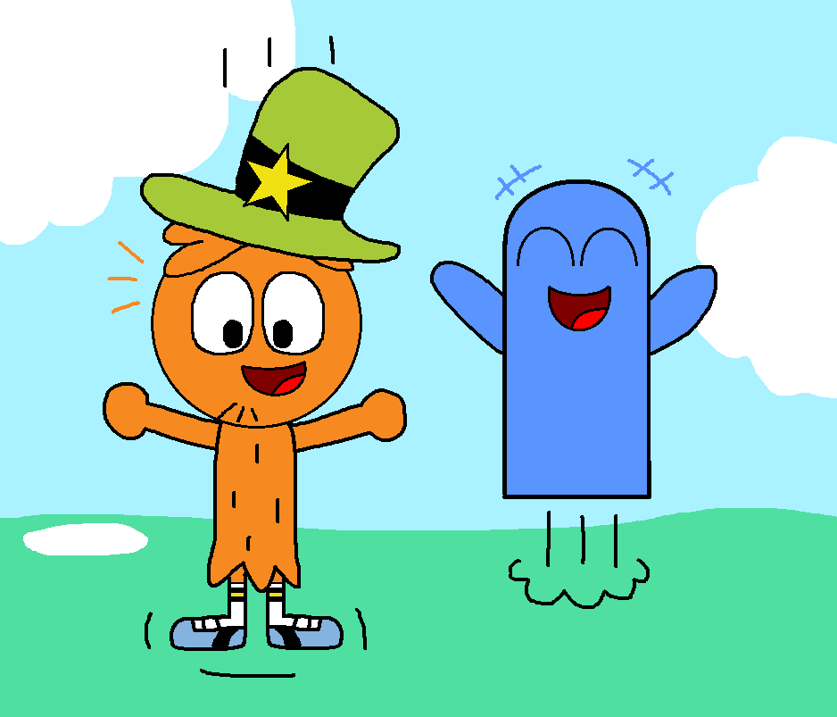 Wander and Bloo bouncing in The Wobbly West by mamafathia on DeviantArt