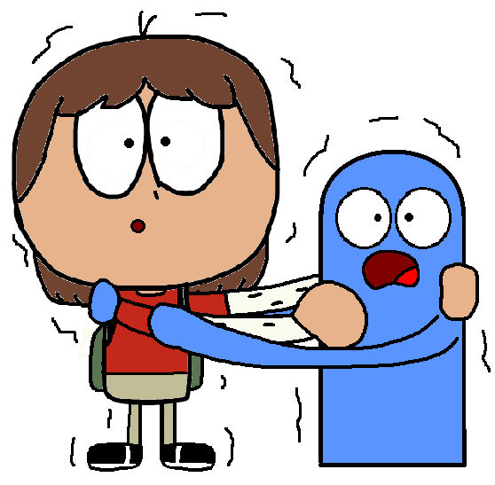 Mac and Bloo Huddling Each Other to Scared by mamafathia on DeviantArt