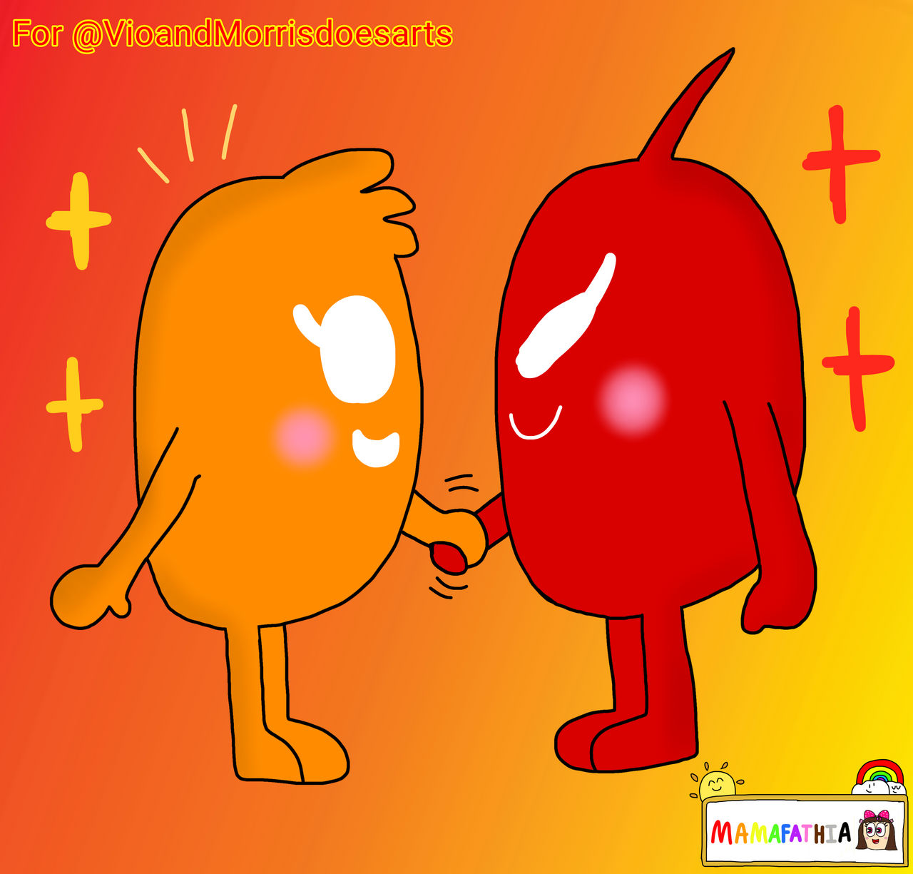 KuiKui and BuiBui Handshaking by mamafathia on DeviantArt