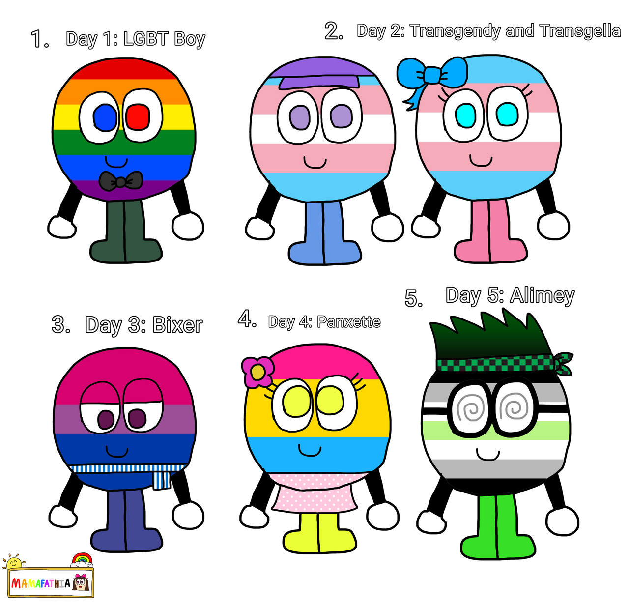 Object Invasion Pride The Object Pride Kids Adoptables Day 1 by mamafathia on DeviantArt