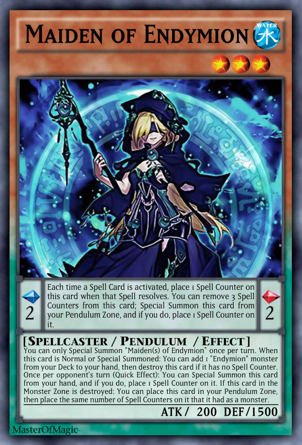 yugioh endymion cards After seeing so many people make fun of this card, I had to make this : r/masterduel up card on the field that you can place a Spell Counter on Endymion, the Magistus of Mastery