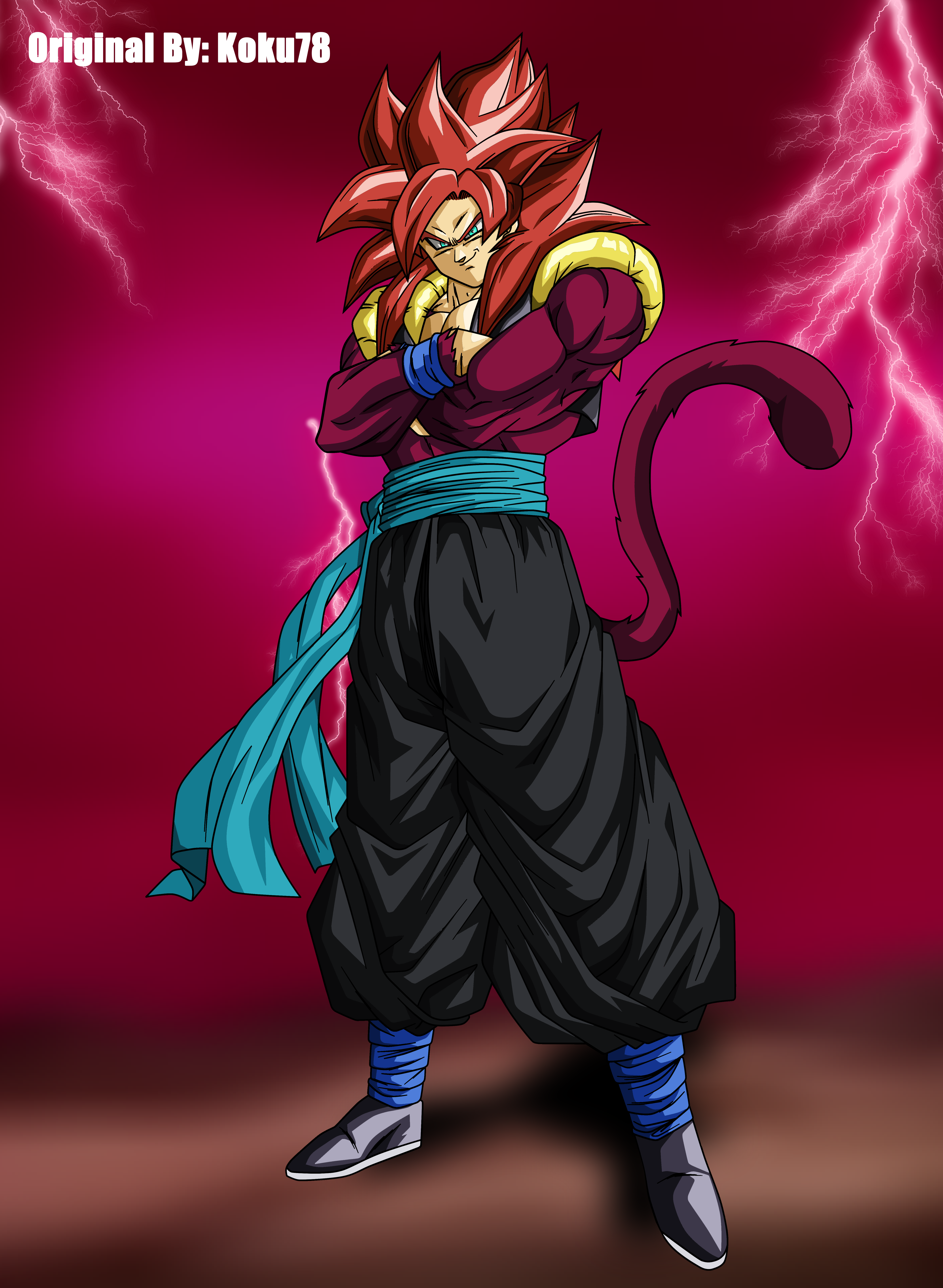 Rénaldo  on X: Gogeta SSJ4 alternative design. Edit by me.   / X