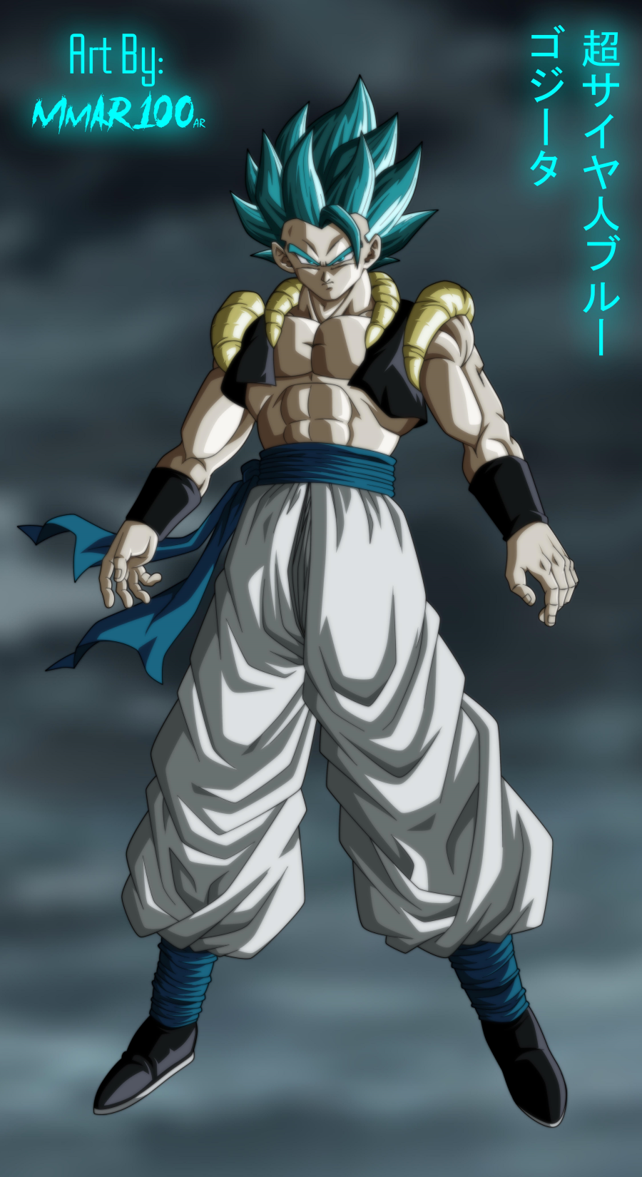 gogeta ssj5, the all mighty sayens had fused and unleashed …