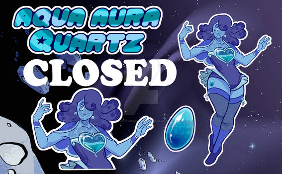 Aqua Aura Quartz Adoptable! closed!