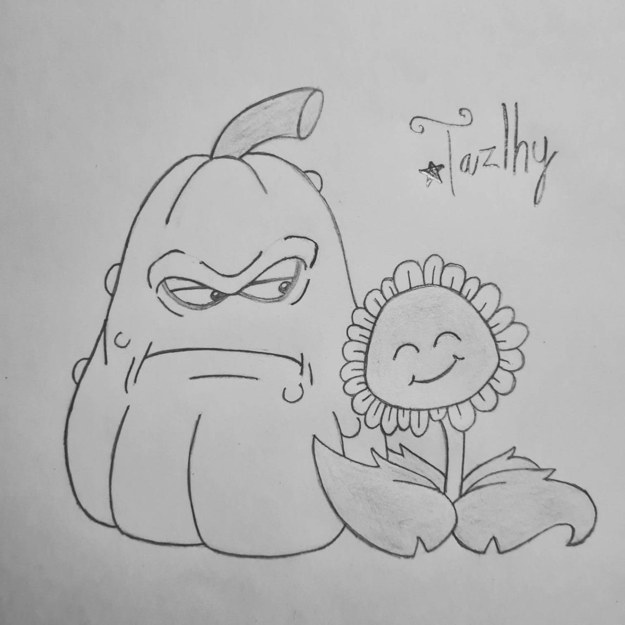 Squash and Sunflower {Fan-Art} by Tazlhy on DeviantArt