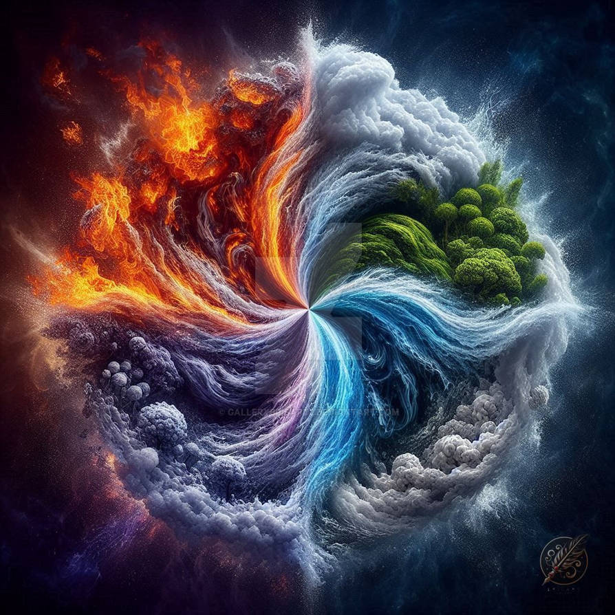 Four Elements by GalleryBrisArt2 on DeviantArt