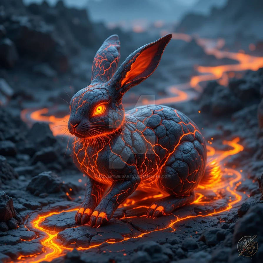 Lava Rabbit by GalleryBrisArt2 on DeviantArt
