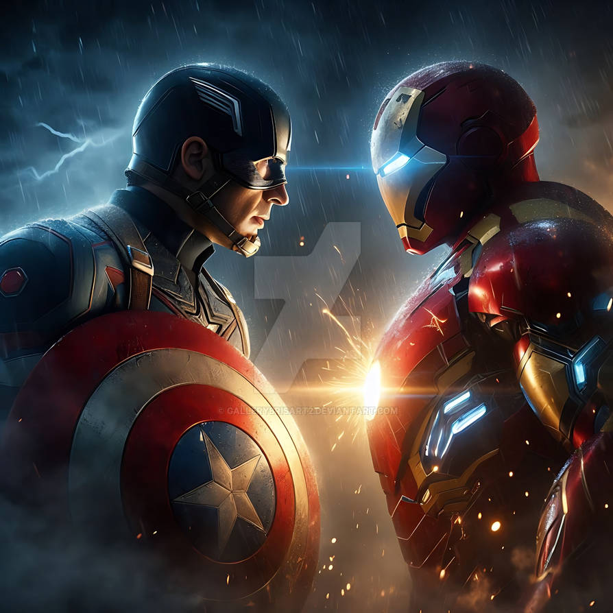 Civil War Iron Man Vs Captain America By GalleryBrisArt2 On DeviantArt civil-war-iron-man-vs-captain-america-by-gallerybrisart2-on-deviantart