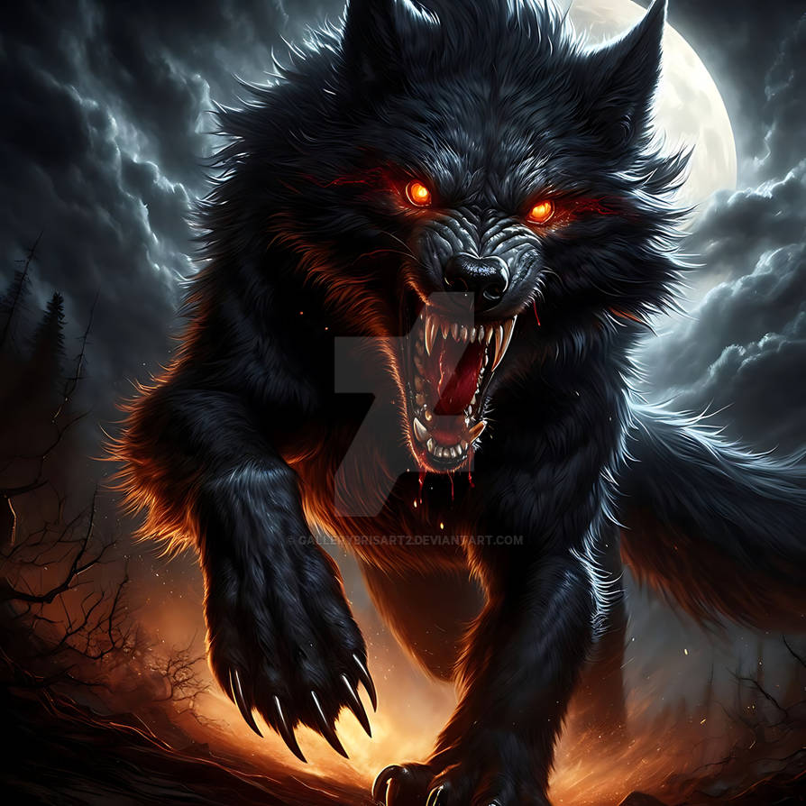 Ferocious Wolf by GalleryBrisArt2 on DeviantArt
