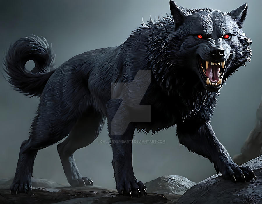 Ferocious Wolf by GalleryBrisArt2 on DeviantArt