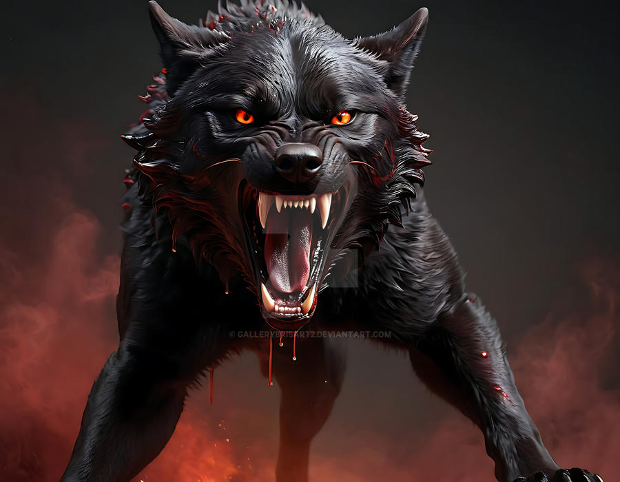 Ferocious Wolf by GalleryBrisArt2 on DeviantArt