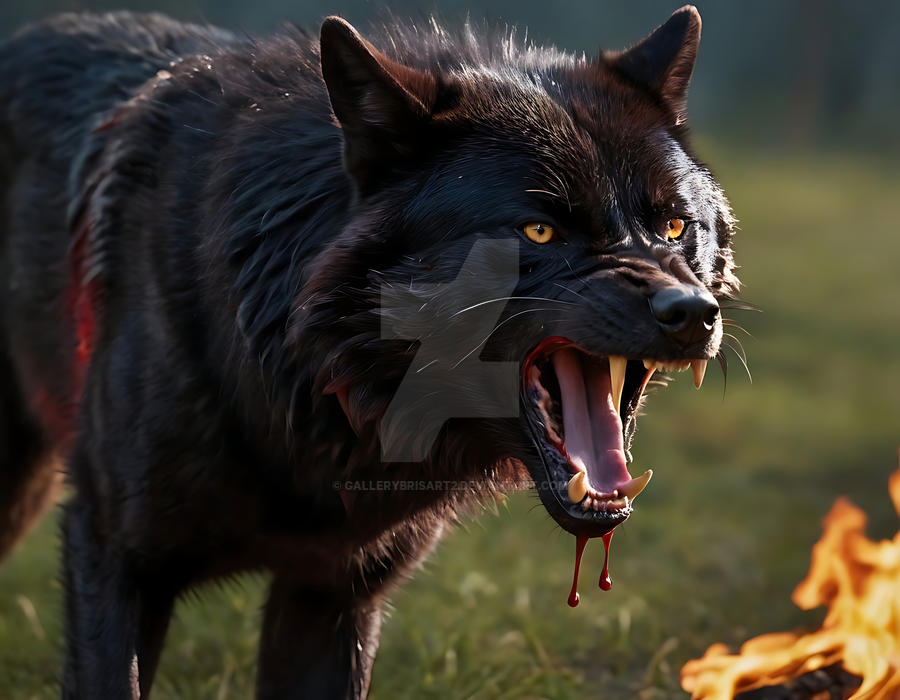 Ferocious Wolf by GalleryBrisArt2 on DeviantArt