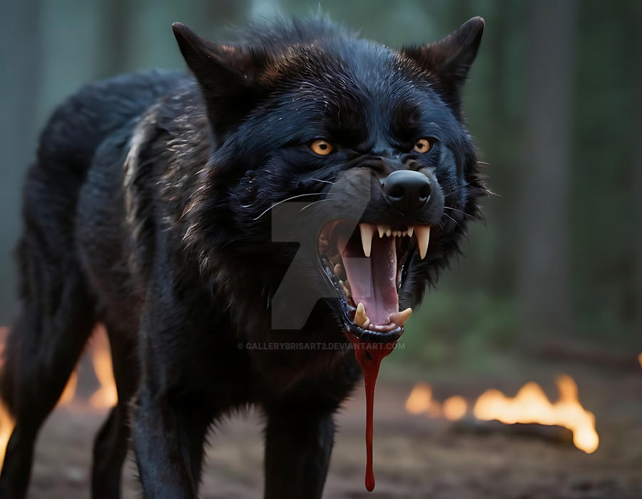 Ferocious Wolf by GalleryBrisArt2 on DeviantArt