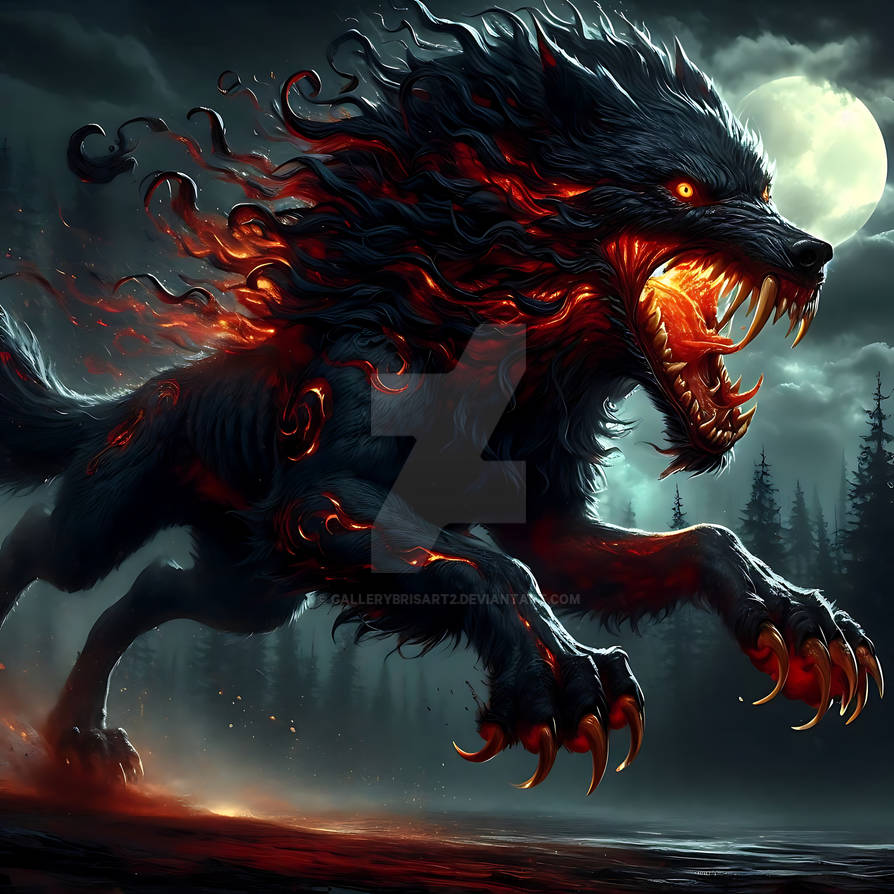 Ferocious Wolf by GalleryBrisArt2 on DeviantArt
