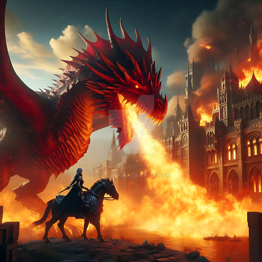 Fire Driagon Fire Dragon Showdown by GalleryBrisArt2 on DeviantArt