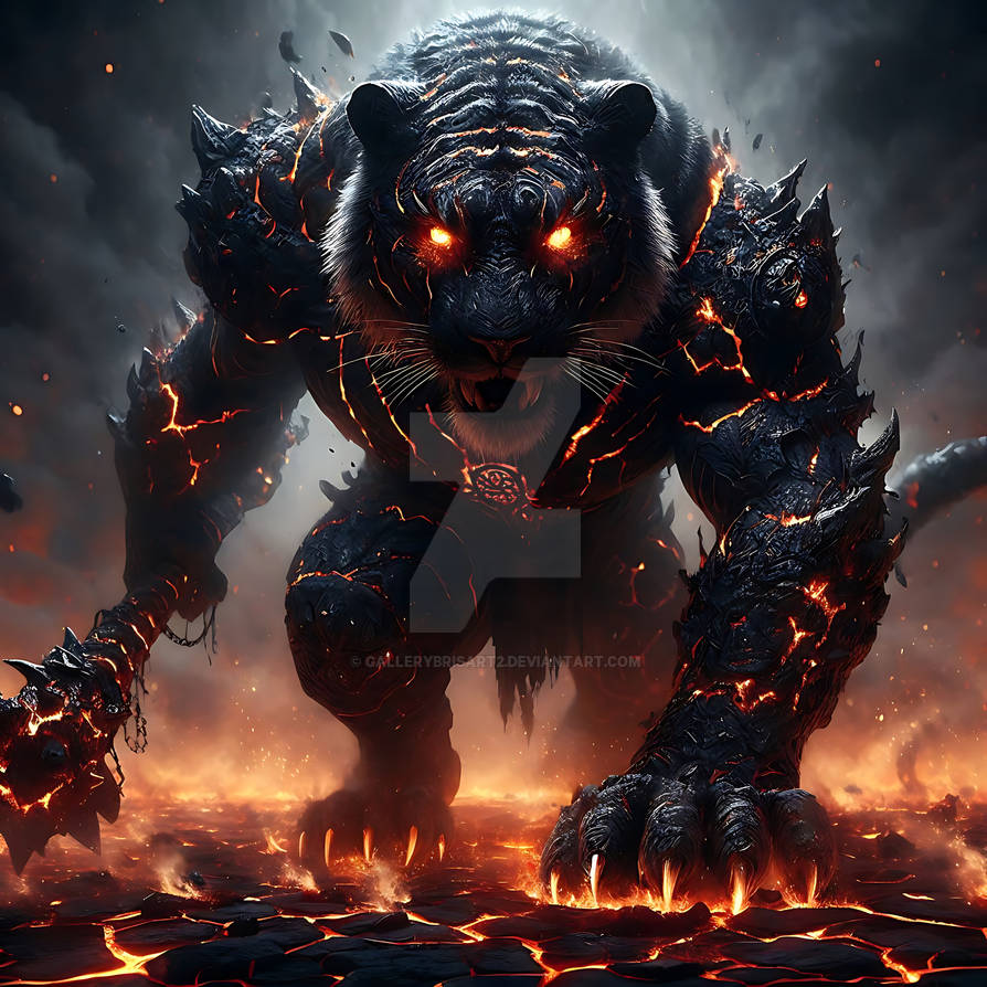 Volcano Fire Tiger by GalleryBrisArt2 on DeviantArt