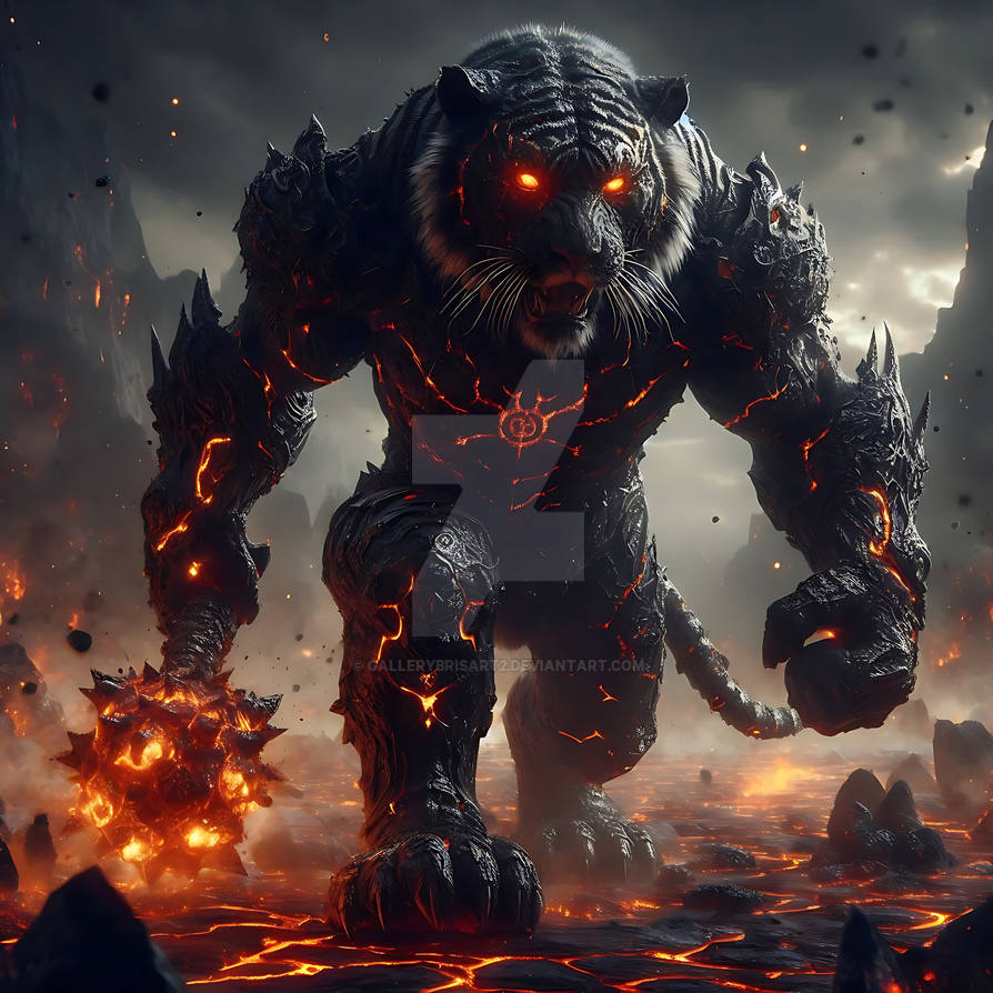 Volcano Fire Tiger by GalleryBrisArt2 on DeviantArt