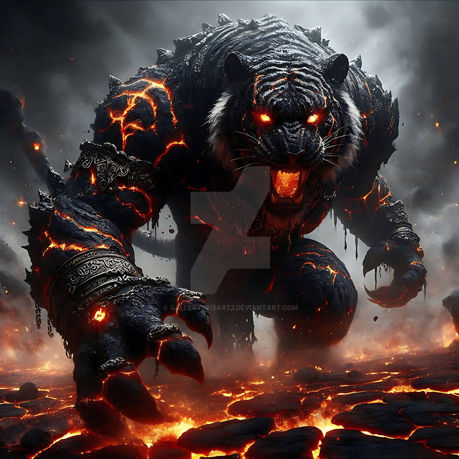 Volcano Fire Tiger by GalleryBrisArt2 on DeviantArt