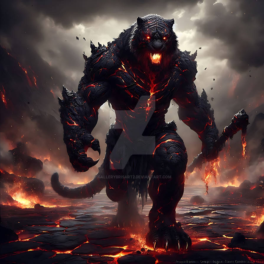Volcano Fire Tiger by GalleryBrisArt2 on DeviantArt