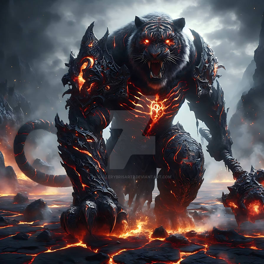 Volcano Fire Tiger by GalleryBrisArt2 on DeviantArt