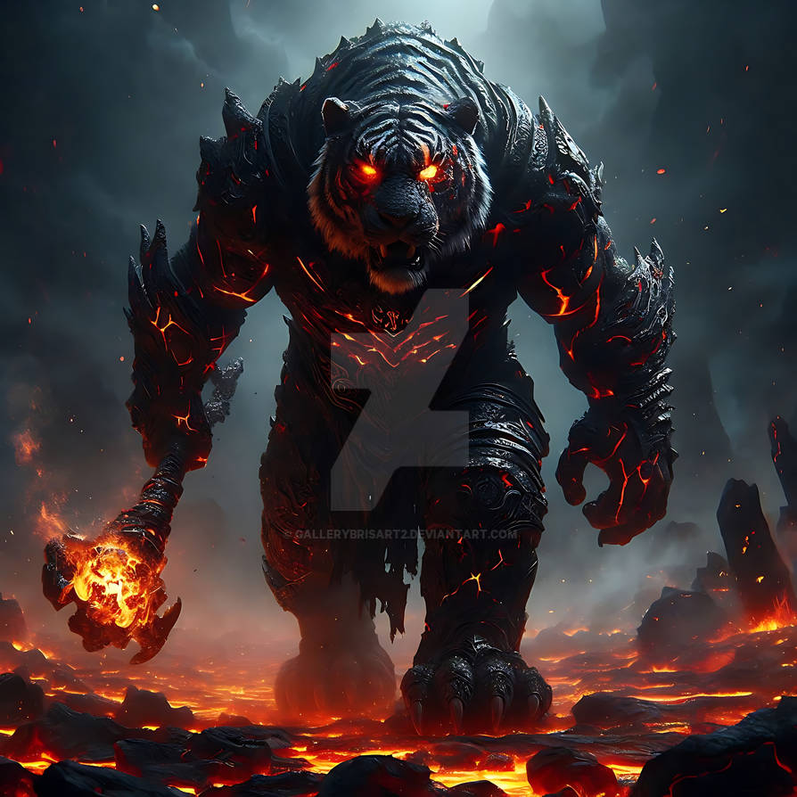 Volcano Fire Tiger by GalleryBrisArt2 on DeviantArt