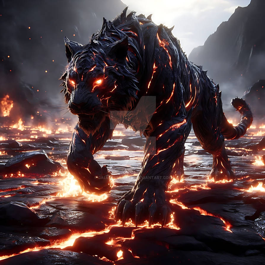 Volcano Fire Tiger by GalleryBrisArt2 on DeviantArt