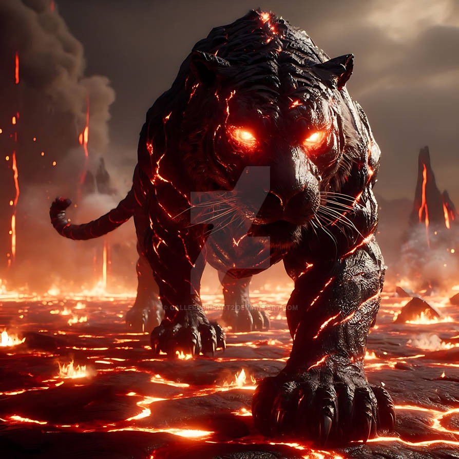 Volcano Fire Tiger by GalleryBrisArt2 on DeviantArt