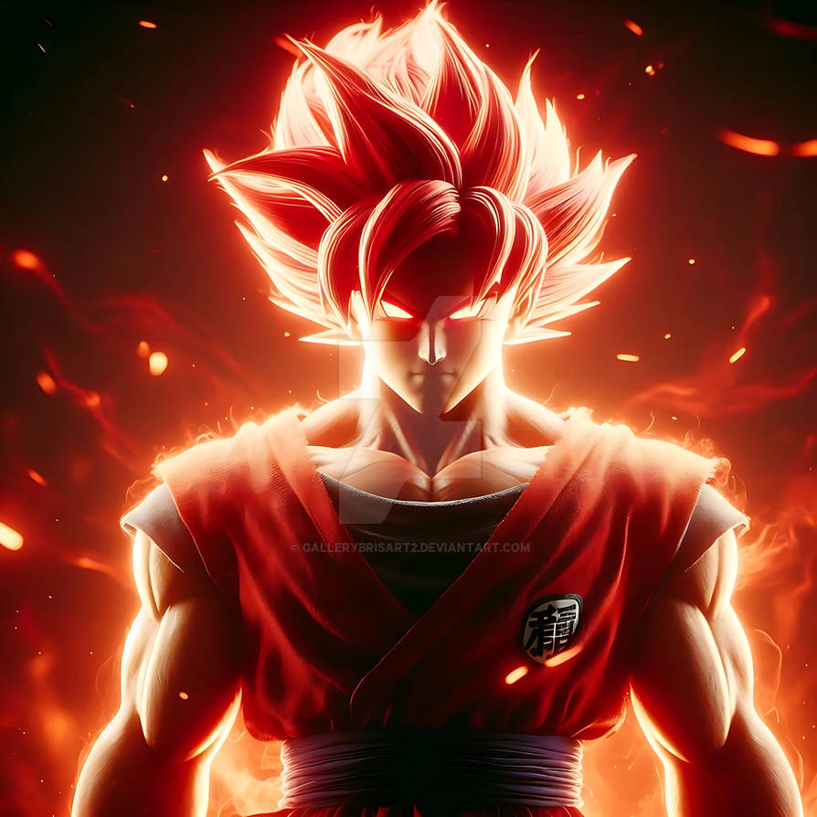 Red Robe Goku Dragonball - Goku Red God by GalleryBrisArt2 on DeviantArt
