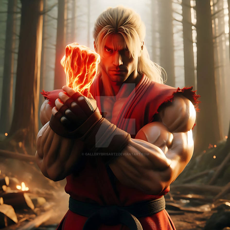Ken Fire Street Fighter - Ken by GalleryBrisArt2 on DeviantArt