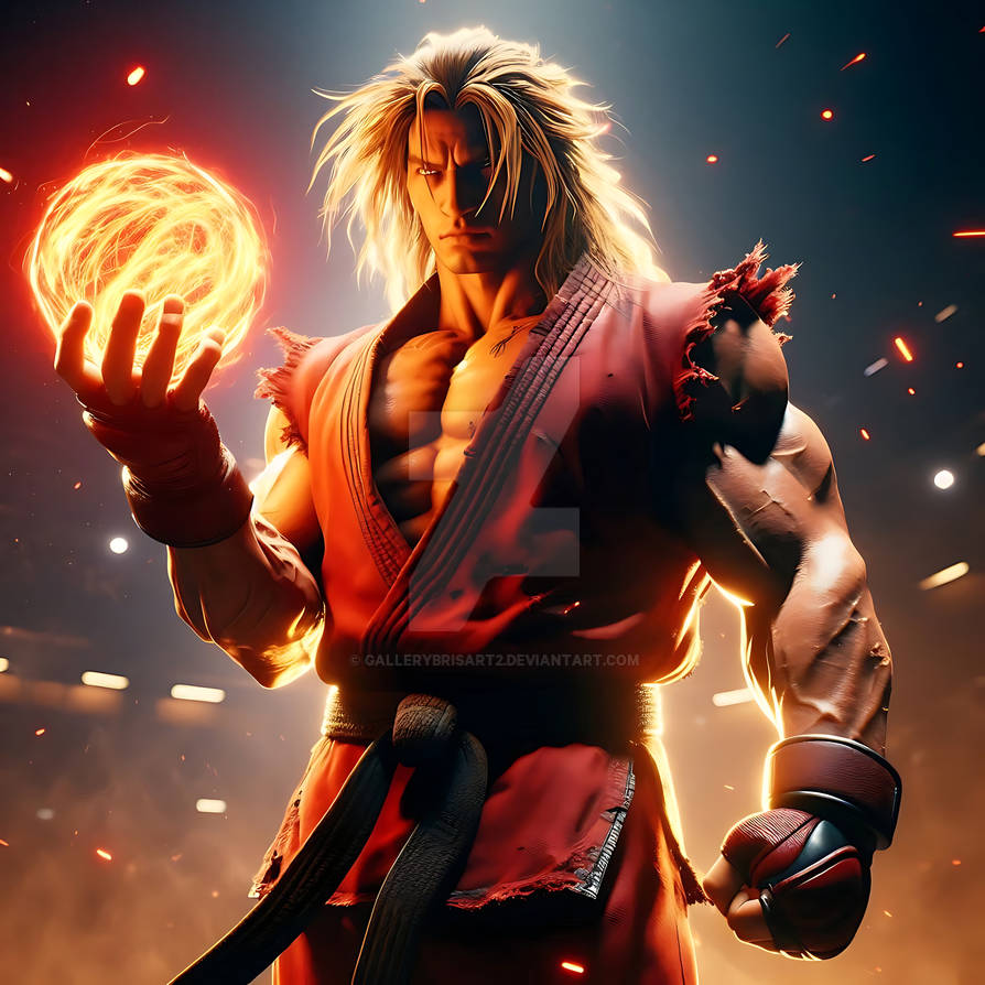 Ken Fire Street Fighter - Ken by GalleryBrisArt2 on DeviantArt
