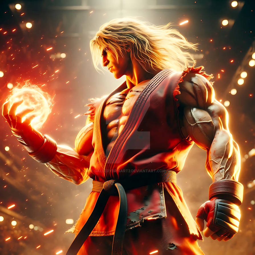 Ken Fire Street Fighter - Ken by GalleryBrisArt2 on DeviantArt