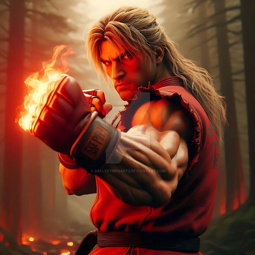 Ken Fire Street Fighter - Ken by GalleryBrisArt2 on DeviantArt