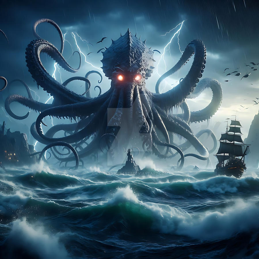 Kraken Sea Monster By GalleryBrisArt2 On DeviantArt kraken-sea-monster-by-gallerybrisart2-on-deviantart