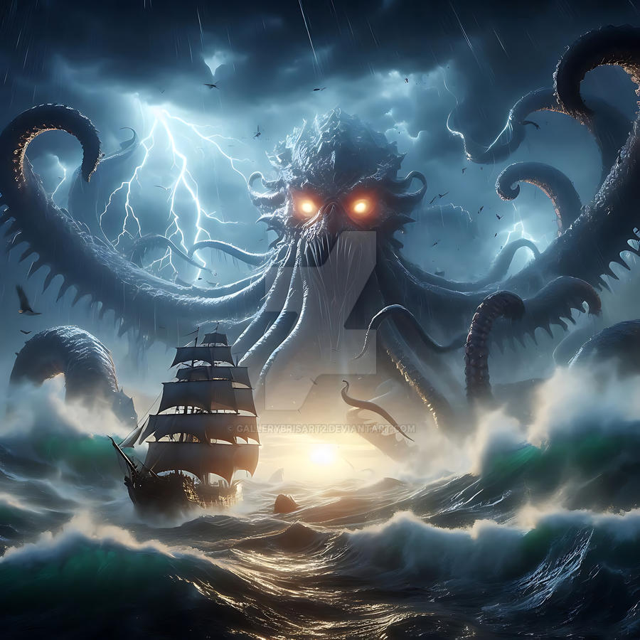 Kraken Sea Monster By GalleryBrisArt2 On DeviantArt kraken-sea-monster-by-gallerybrisart2-on-deviantart