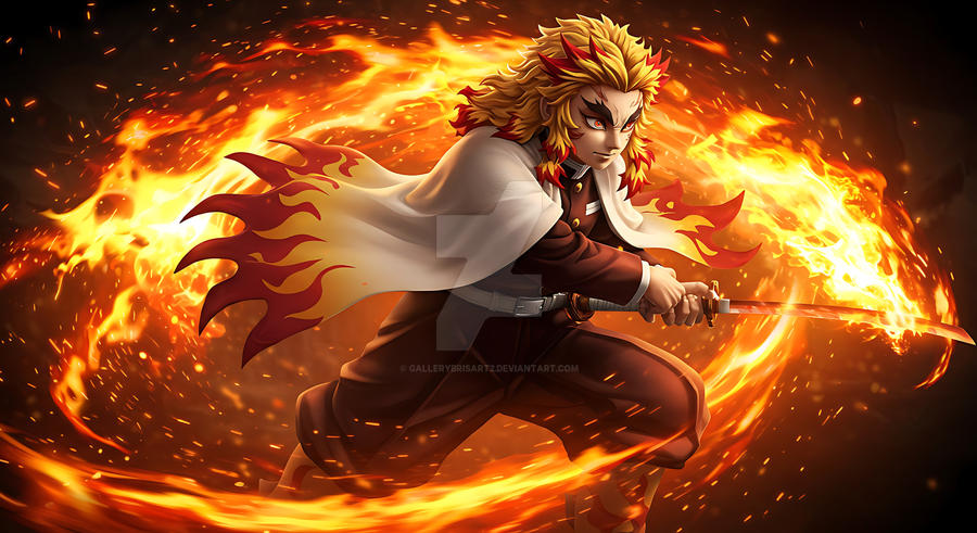Demon Vs Rengoku Demon Slayer - Rengoku by GalleryBrisArt2 on DeviantArt